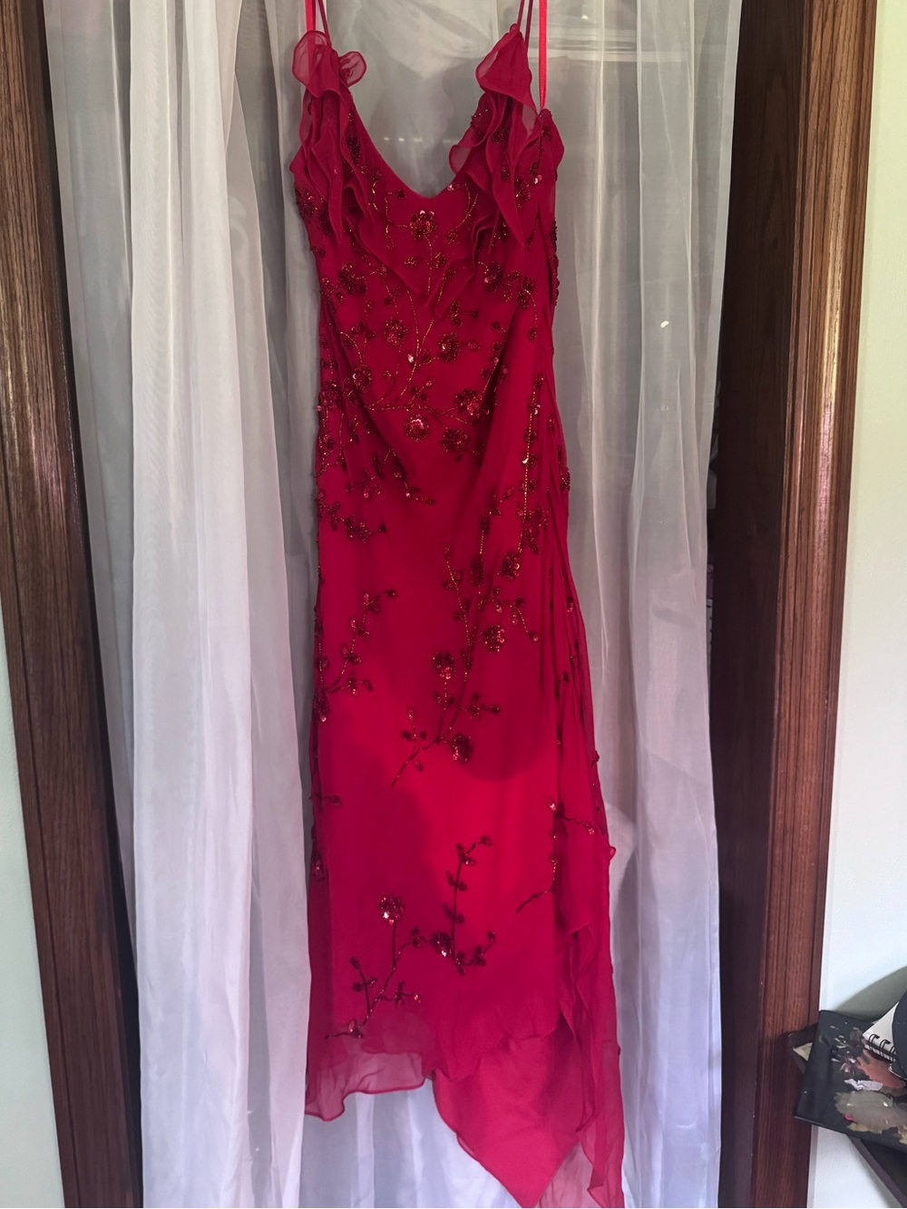 Elegant Red Evening Dress prom dress